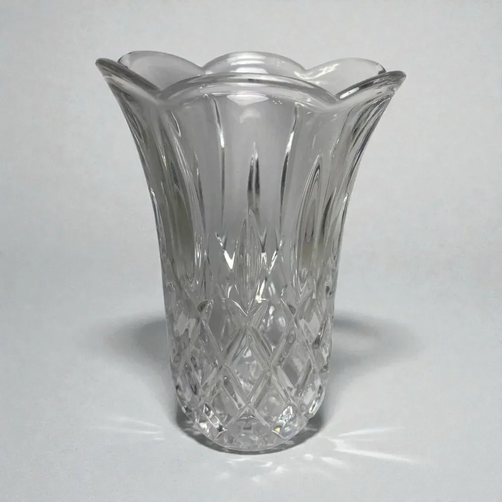 Vintage Gorham King Edward Crystal Vase 6.5